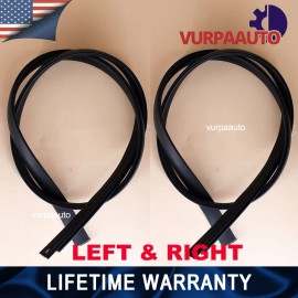 Vurpa 2Pcs Roof Drip Molding Weather Stripping for Toyota Tundra Crewmax 2007-2021 L/R