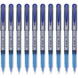 Pilot V Razor Point Liquid Ink Marker Pen Extra Fine Point, Blue 10-PACK(11021)