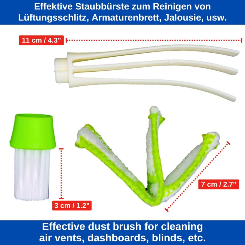 Air Vent Cleaning Brush, Pack of 2, Compact Size 16