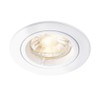 Saxby Cast 50W Modern Decorative Fixed Matt White Halogen GU10