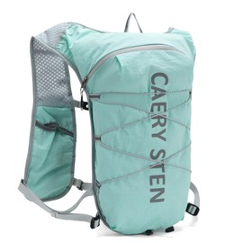 CAERY STEN Hydrated Backpack, Running Vest, paired with a 1.5L Water Bag Hiking Backpack, Suitable for Running, Hiking, Marathon, and Both Men and Women (Mint Green, 1)
