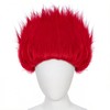 Short Red Wig Men Spiky Headband Light Red Cosplay Wigs