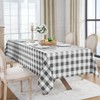 Softalker Gingham Checkered Rectangle Tablecloth - Waterproof Buffalo Plaid Table