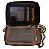 MDM Men's Biker Leather Wallet with Chain, Vintage, RFID Protection,