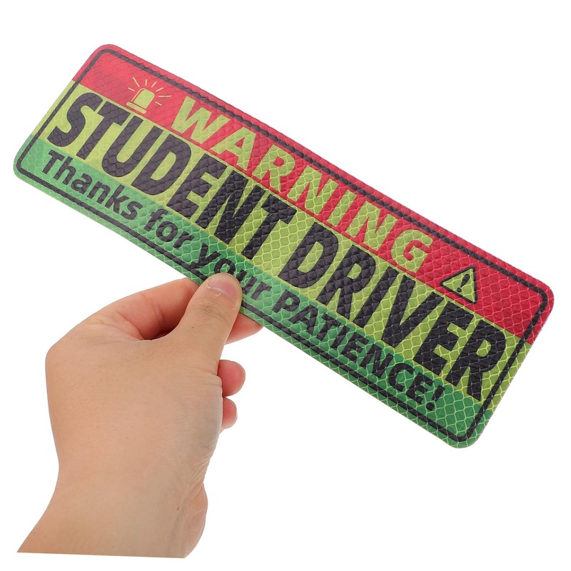 Mobestech Magnet Learner Driver Sign Reflective Driver Magnet Sticker for