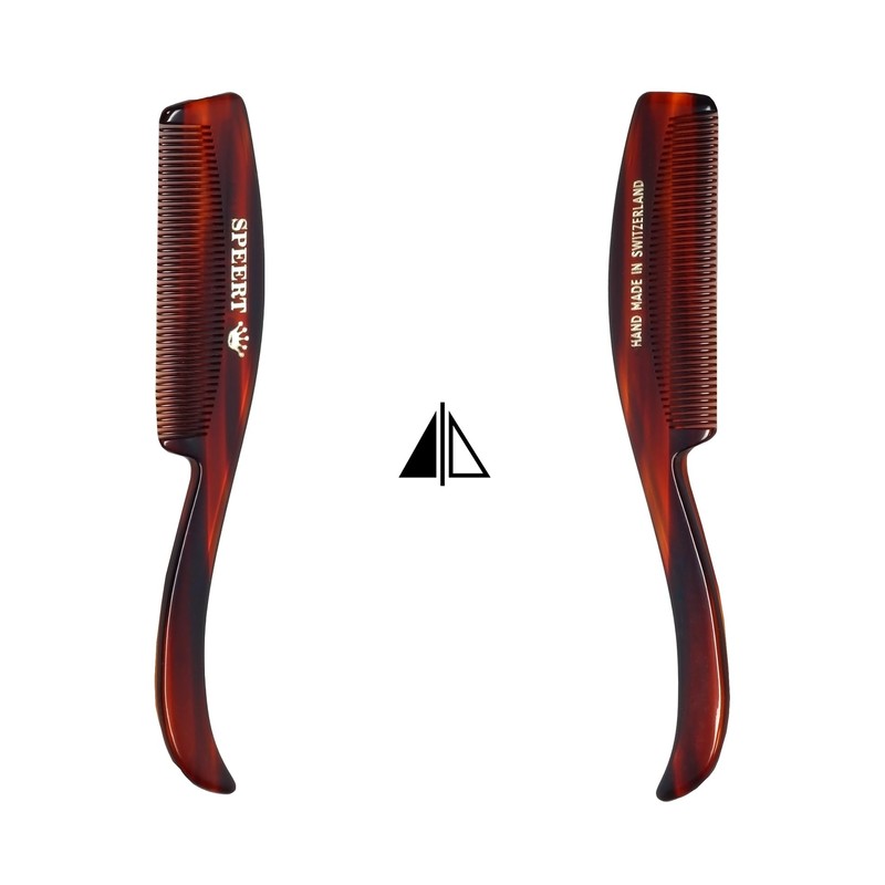 Speert Handmade Wide Tooth Mustache Beard Comb - Swiss Craftsmanship,