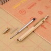 EKLOEN Six-Edge Solid Brass Pen, Sign Pen Ballpoint Pen with