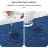 YIHOUSE Memory Foam Bath Mat Cobblestone Bathroom Rug Non Slip