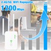 LYPPUL WLAN Amplifier, 1200 Mbit/s WLAN Repeater Dual Band 2.4
