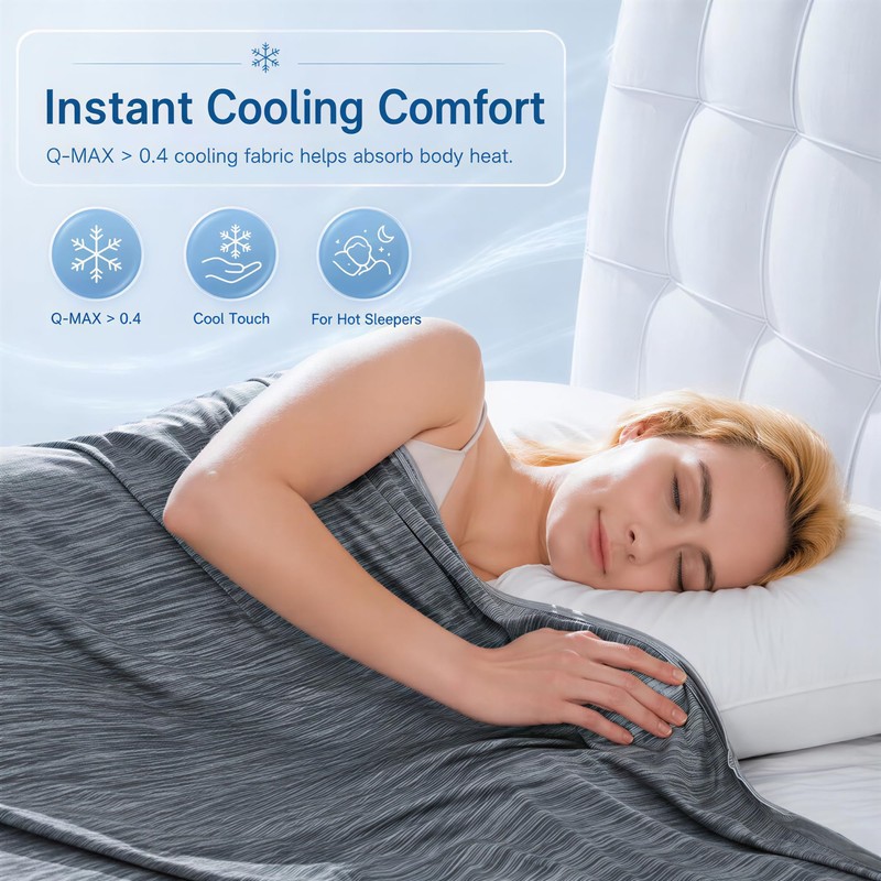 Cooling Blanket for Hot Sleepers, Summer Blanket Keep Cool for