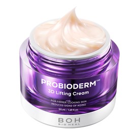 Crema reafirmante 3D Probioderm 1.7 fl oz | Crema hidratante de noche probiótica antienvejecimiento coreana avanzada con complejo de 17 péptidos y Probioderm patentado para líneas finas y arrugas en