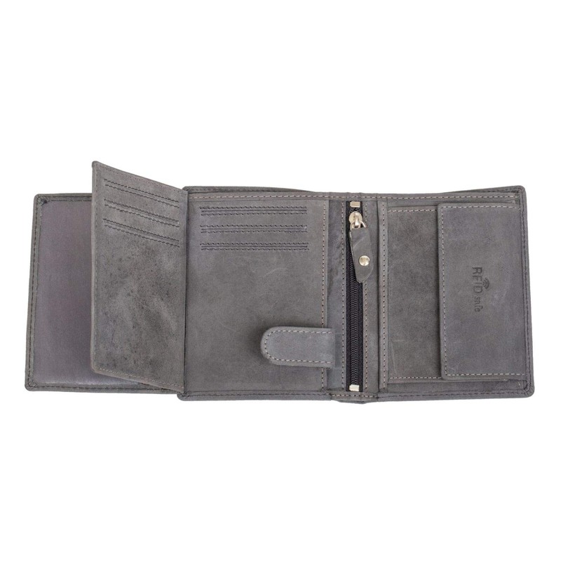 Women's and Men's Genuine Leather Wallet in Portrait Format, Wallet