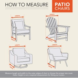 Modern Leisure 3016 Renaissance Ultralite Outdoor Chair Water Resistant (27 W x 34 D x 31 H inches) Patio Furniture Cover, Gray