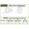 MonsterBolts - M14 Flat Washer, DIN 125A, Stainless Steel, 25