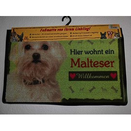 Pfronten Doormat Maltese (35), Doormat Door Mat, Weatherproof Dog