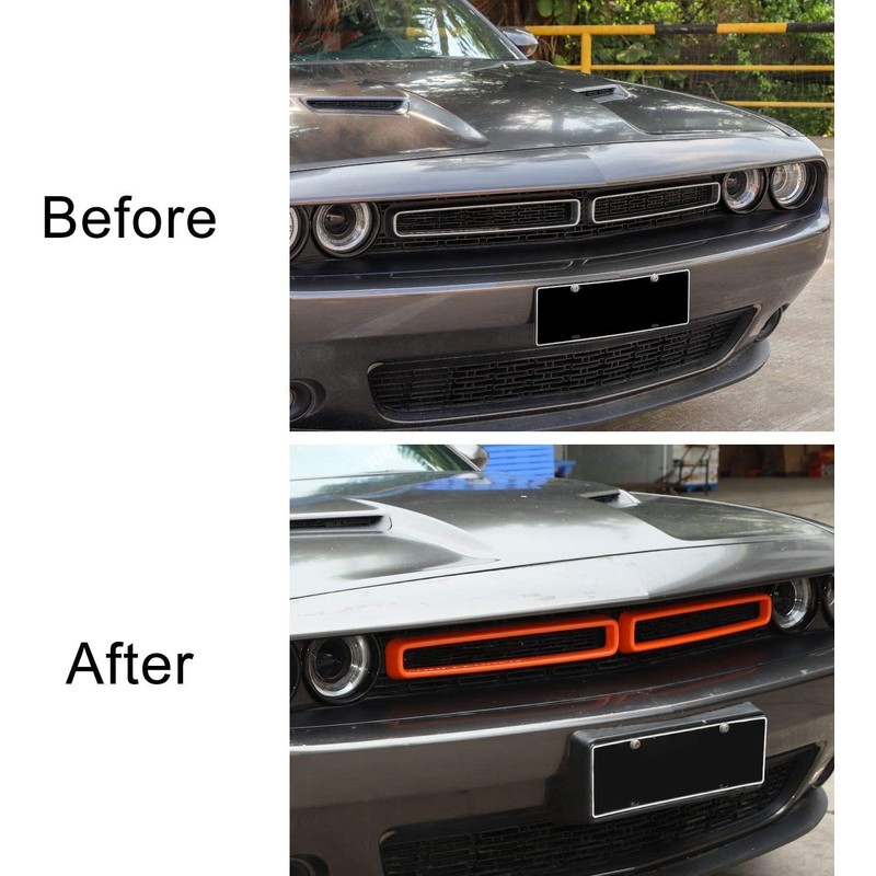 Voodonala for Challenger Front Grille Radiator Grille Inserts Grillwork Trim