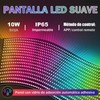 Ojos Led Para Carro,Pantalla Led Flexible Para Auto,Visualización LED Programable,Texto