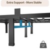 ROIL 18 Inch Queen Size Bed Frame with Mattress Slide