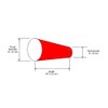 12" Diameter x 48" Long Nylon Replacement Windsock