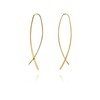 Elegant Gold Plated 925 Sterling Silver Hoop Earrings for Women