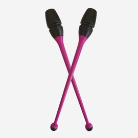 Harilla Kunstturnstab, Gymnastik-Tanzstangen, tragbares 41-cm-Sportinstrument für Studios, Weihnachtsprogramme, Erwachsene Turner, Rose Rot