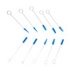 10PCS Piano Tuning Mutes Metal Handle Triangular Rubber Fixing Tool