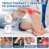 Luguiic 2-Pack Foot Ice Pack Wraps – Non-Slip Bunion Relief