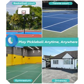 Mibhuvan Outdoor Pickleball Court Tape, 2in x 230FT Pickleball Tape Lines for Indoor Outdoor Sports Court Fast Marking, Such as Badminton, Tennis, Basketball, or Pickleball Court, Blue