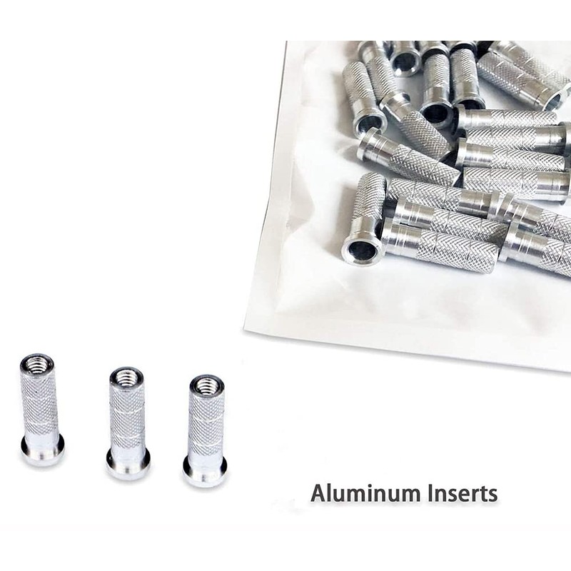 ANCLLO 50 Pack Aluminum Arrow Inserts with Archery Field Points