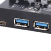 PCIe to USB 3.2 Gen 2 Adapter Card, 20Gbps 3xUSB