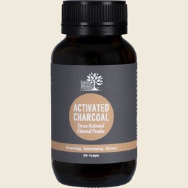 Eden Health Foods Steam Activated Charcoal Powder 60 Capsules