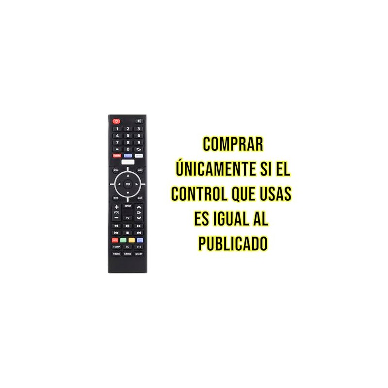 Control Remoto VIOS Element ALUX ATVIO Polaroid SEIKI Ty-49c-1 Pantalla