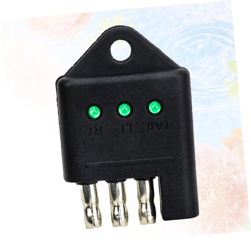 Ciieeo Pin Trailer Circuit Tester Socket Connection Tool with LED