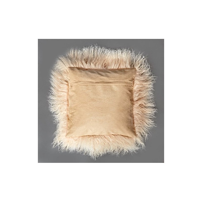 Genuine Mongolian Sheepskin Cushion Pillowcase 40x40cm (big variety of colours)