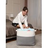22"x14"x18" Mega Size Rectangular Extra Large Storage Basket, Rectangular Cotton