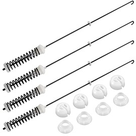 Updated W10780045 Washer Suspension Rod Kit by Techecook - Replacement for Whirl-pool Ken-more Amana Maytag Washing Machine - Replaces W10537442, W10622030, W10645652, W10780053 Washer Rod Assembly