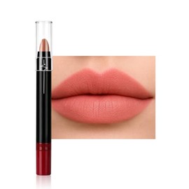 Erinde Lápiz Labial Mate, Lápiz Labial De Larga Duración, D02# | Resistente al Agua Lápiz Labial, Lápiz Labial Cremoso, con Punta que no se Pega y Maq