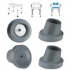 4 Pack Replacement Feet for Shower Chair | 1-1/8"Slope Rubber