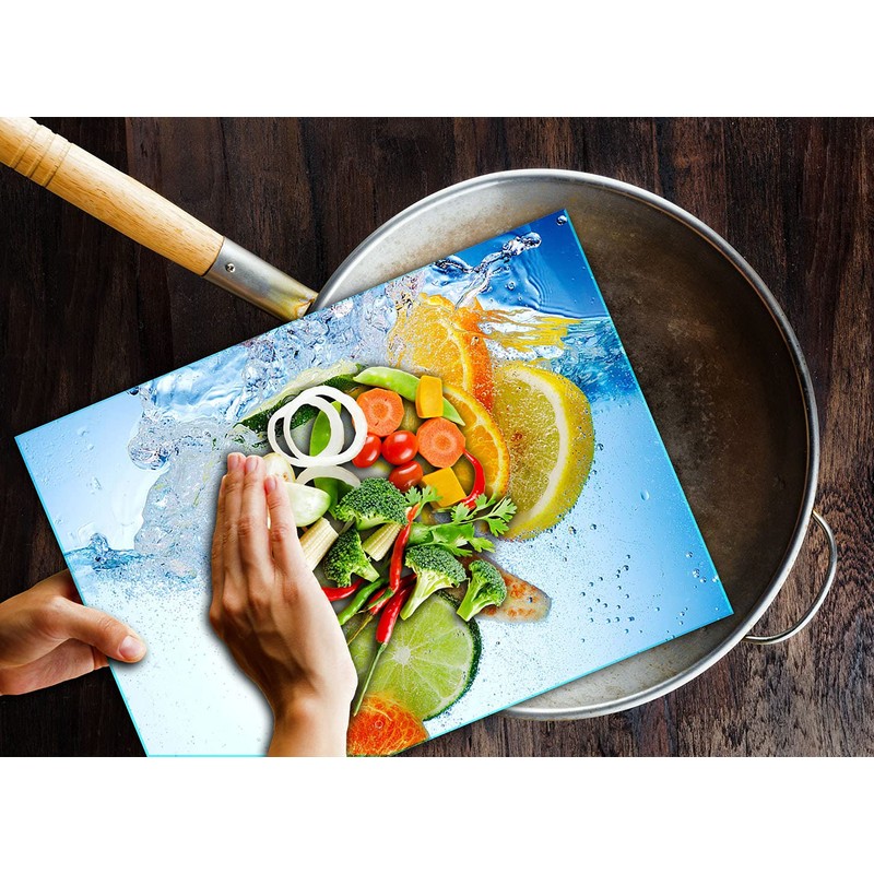 TMK Chopping Board Glass 30 x 22 cm with Water