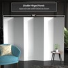 6 ft. Tall White Temporary Cardboard Folding Screen - 6