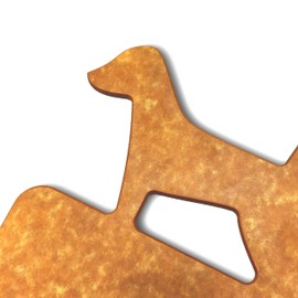 Cuisiland 12x9'' Cheese Cutting Board – Eco-Friendly Wood Fiber Design | Perfect Kitchen Gift for Christmas (Dog)