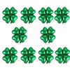BinaryABC St Patrick's Day Decorations, St. Patricks Day Shamrock Foil Balloons, for Wedding Birthday Festival,10Pcs(Green)