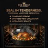 19.3" Large Roasting Pan with Rack and Lid, Granite Enameled