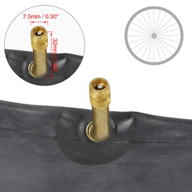 X AUTOHAUX 18 Inch Bike Inner Tube 18x2.50 Bent US Valve Bicycle Inner Tube