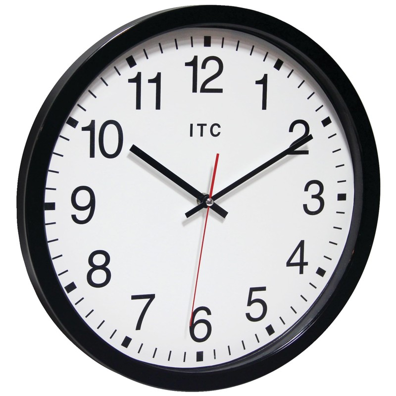 Infinity Instruments 14 inch Shatter Resistant Round Non-Ticking Silent Battery