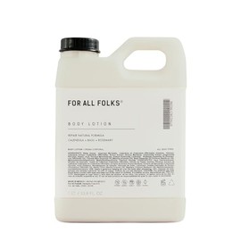 Crema Natural para el Cuerpo a Base de Caléndula, Albahaca y Romero, Crema Hidratante Corporal, Aroma Fresco y Relajante, Bote Refill 1000 ML.