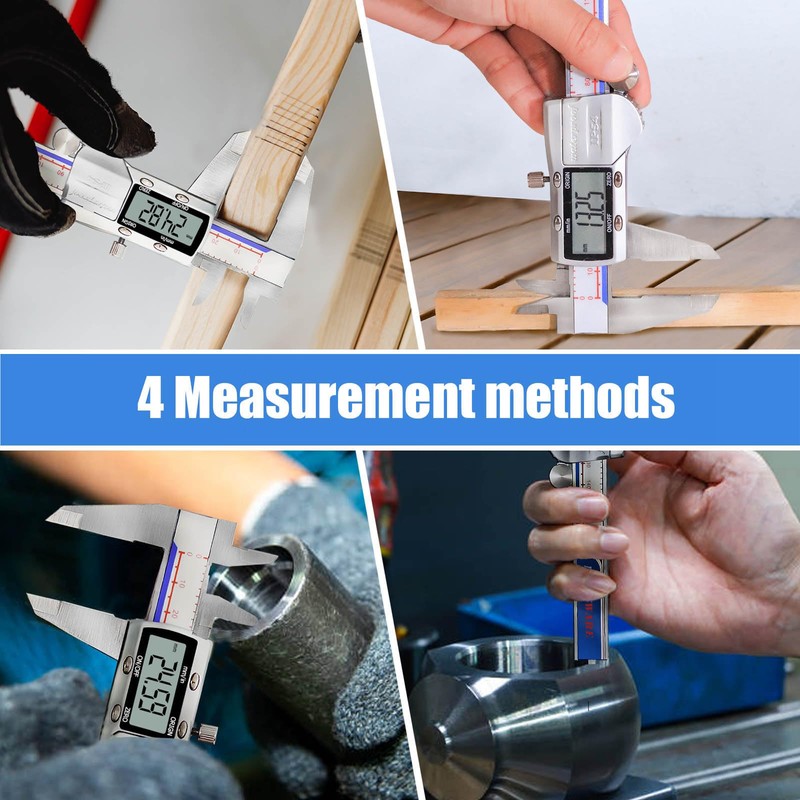 Digital Caliper Measuring Tool, IP54 Waterproof Electronic Digital Micrometer Caliper,