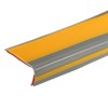 Sourcing Map 3.2Ft PVC L-Shape Stair Nosing, Dark Yellow/Grey