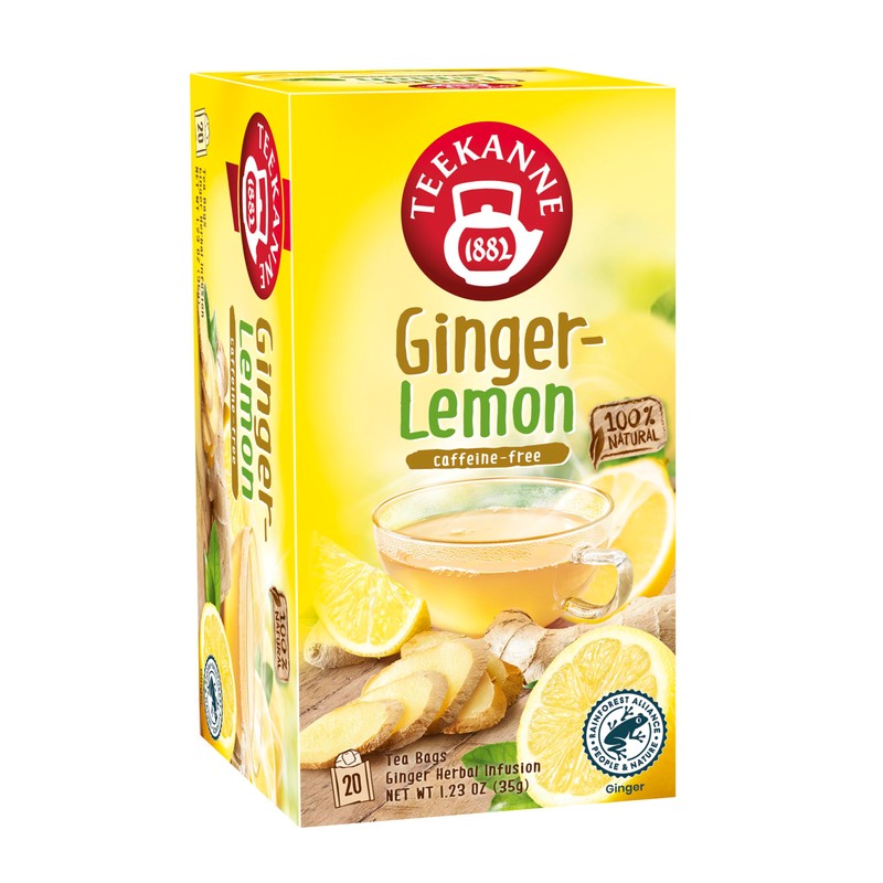 Teekanne World of Ginger and Lemon Herbal Infusion Tea with