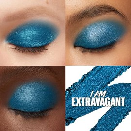 MAYBELLINE Sombra De Ojos En Barra Multiusos Color Tattoo Longwear, Maquillaje De Ojos Todo En Uno Que Dura Hasta 24 Horas, I Am Extravagant (Blue Shimmer), 1 Unidad